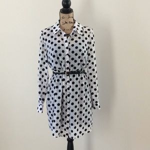 Hi-low polka dot dress